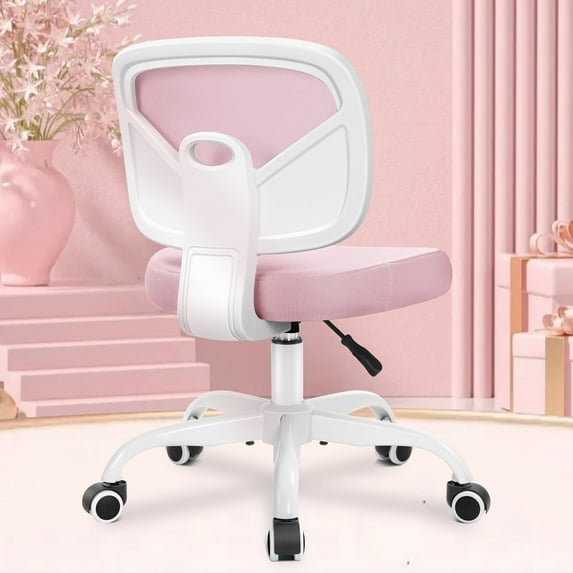 Coolhut Kids Desk Chair, Pink Study Chair for Boys Girls with Height Adjustable, Swivel Mesh Task Student Chairs for 4-12, Growing Teen Office Chair for Home/School/Office