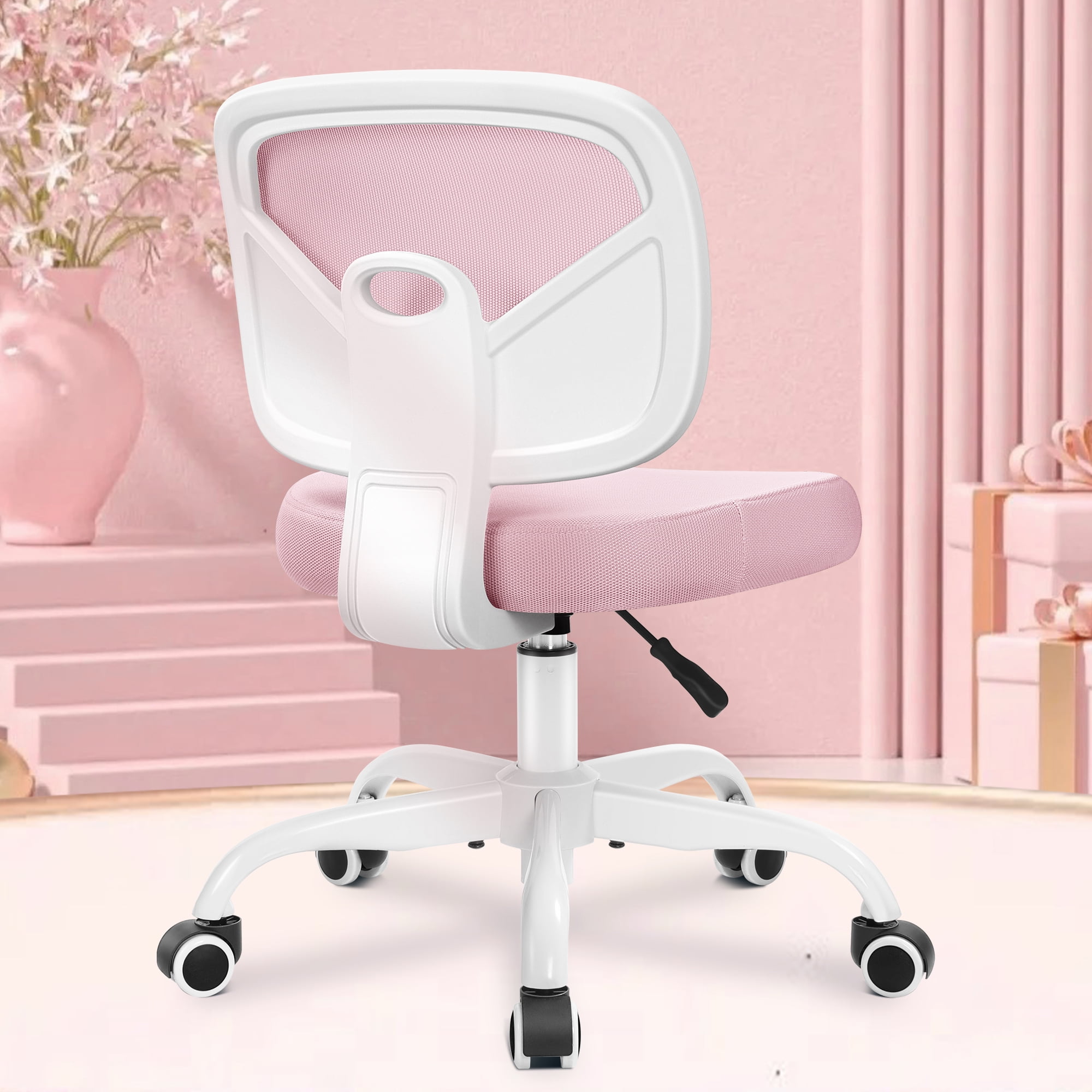 Coolhut Kids Desk Chair, Pink Study Chair for Boys Girls with Height  Adjustable, Swivel Mesh Task Student Chairs for 4-12, Growing Teen Office  Chair