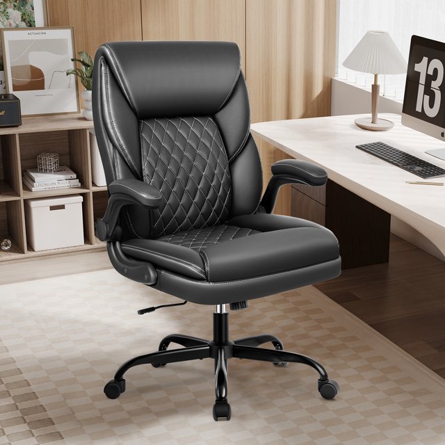 Coolhut Office Chair, Executive Leather Chair Home Office Desk Chairs