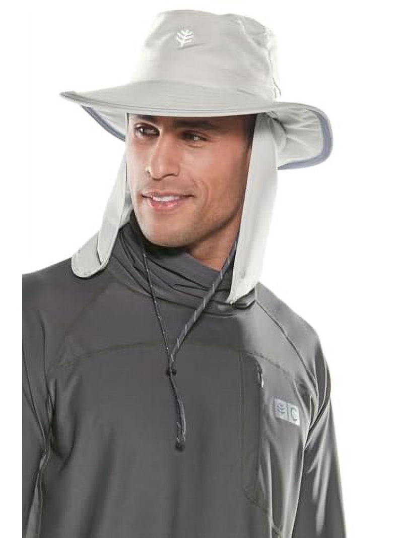 NWT COOLIBAR Convertible Boating Hat/LIGHT GRAY Coolibar Men main image 4