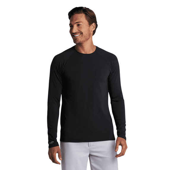Coolibar Unisex Performance Long Sleeve T-Shirt - UPF 50+ Sun Protection - Suntect Defender Shirt in Black