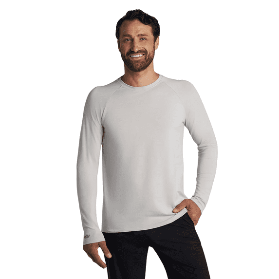 Coolibar Unisex Performance Long Sleeve T-Shirt - UPF 50+ Sun Protection - Suntect Defender Shirt in Sleek Grey