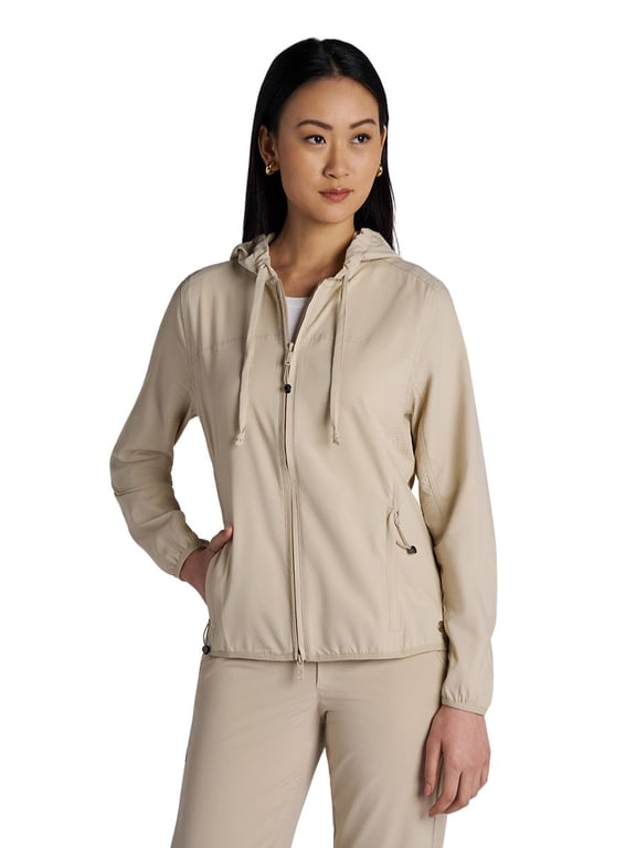 Women's Packable Jacket - UPF 50+ Sun Protection - Arcadian in Pale Khaki
