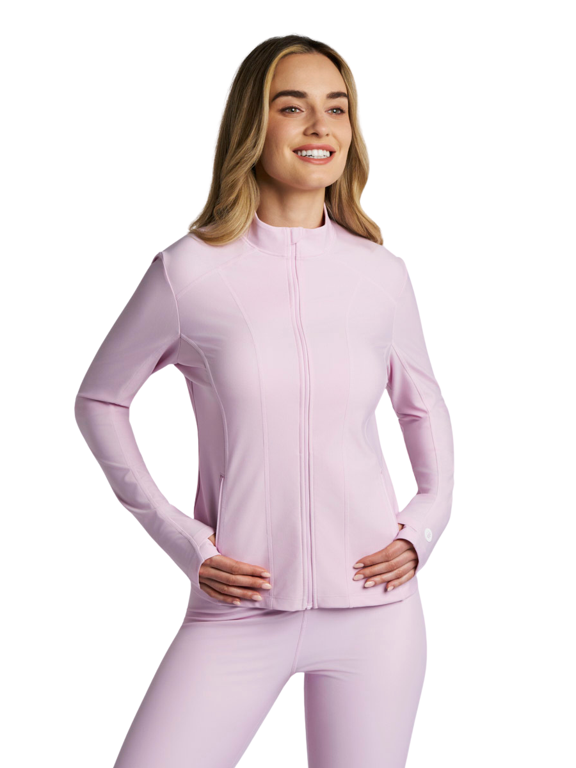 Women's Swim Jacket - UPF 50+ Sun Protection - Malawi in Powder
