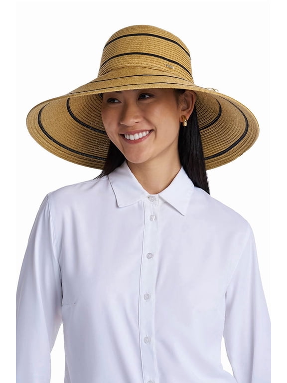 Women's Wide Brim Hat - UPF 50+ Sun Protection - Aubrey in Natural