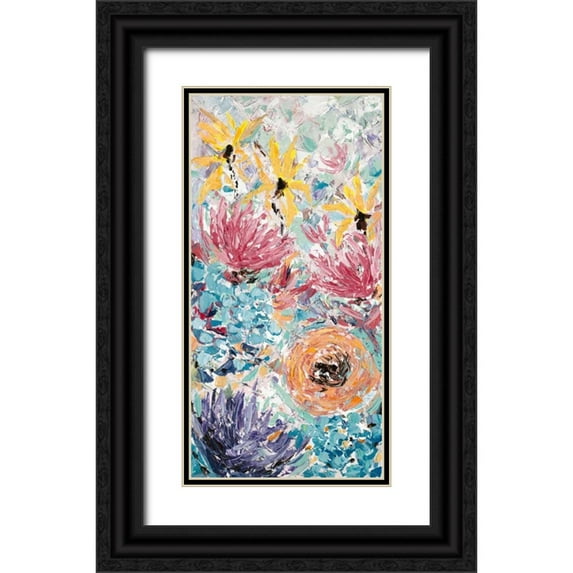 Coolick, Ann Marie 11x18 Black Ornate Wood Framed with Double Matting Museum Art Print Titled - Internodes