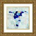 thumbnail image 1 of Coolick, Ann Marie 12x12 Gold Ornate Wood Framed with Double Matting Museum Art Print Titled - Mosaic Bull Skull, 1 of 4