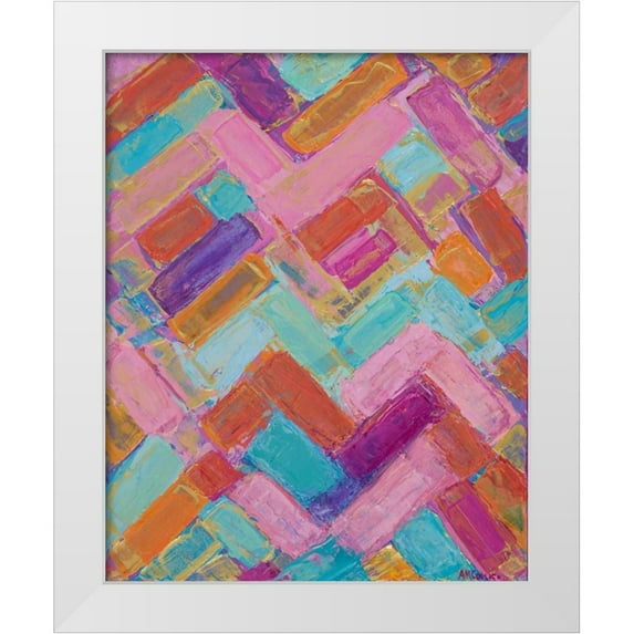Coolick, Ann Marie 12x14 White Modern Wood Framed Museum Art Print Titled - Golden Internodes I