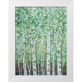 thumbnail image 1 of Coolick, Ann Marie 12x14 White Modern Wood Framed Museum Art Print Titled - Green Birchwood II, 1 of 4