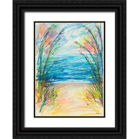 Coolick, Ann Marie 14x18 Black Ornate Wood Framed with Double Matting Museum Art Print Titled - Path To The Water