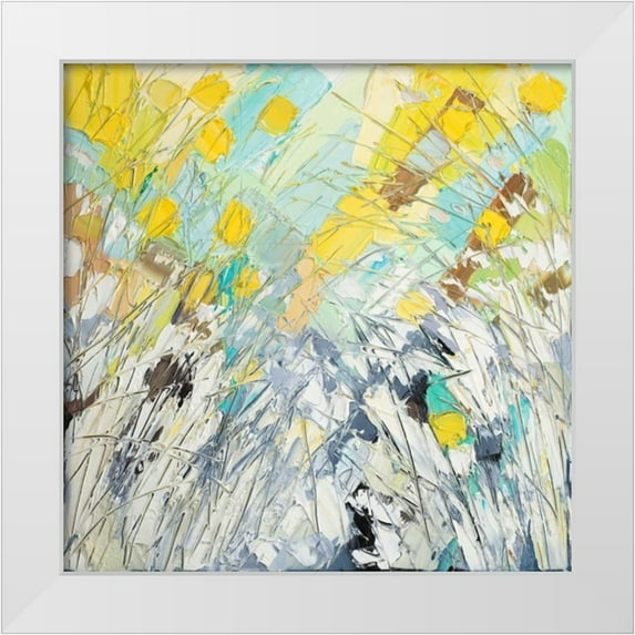 Coolick, Ann Marie 15x15 White Modern Wood Framed Museum Art Print Titled - February Blooms