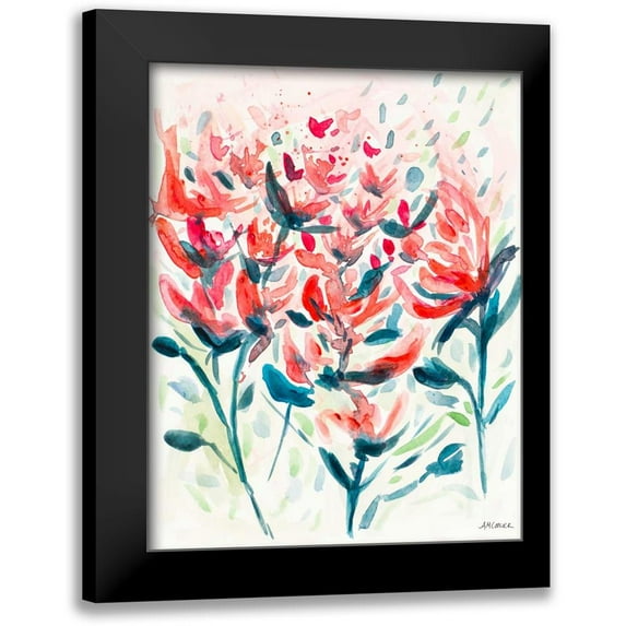 Coolick, Ann Marie 20x24 Black Modern Framed Museum Art Print Titled - Wild Flowers I