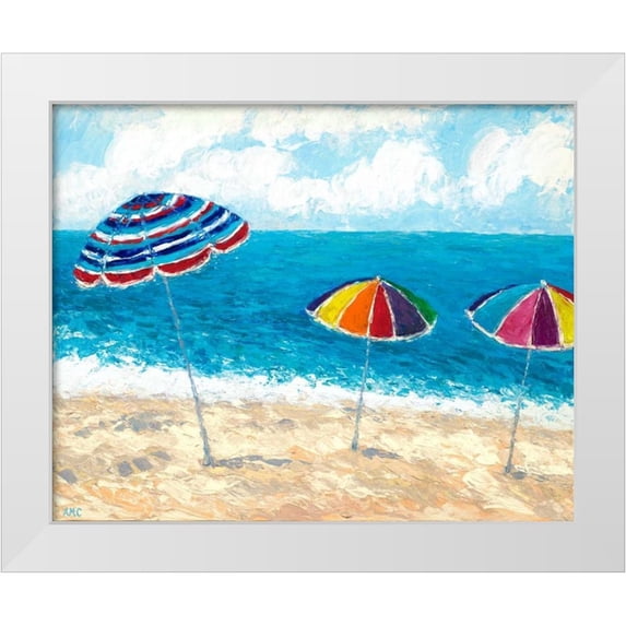 Coolick, Ann Marie 24x20 White Modern Wood Framed Museum Art Print Titled - At The Shore I