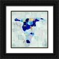 thumbnail image 1 of Coolick, Ann Marie 26x26 Black Ornate Wood Framed with Double Matting Museum Art Print Titled - Mosaic Bull Skull, 1 of 4