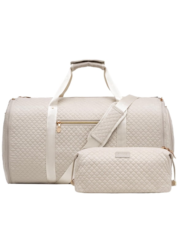 Garment Bag Carry On Convertible Travel Duffel Bag with Shoe Pouch Weekender Bag for Women Men 2 in 1 Hanging Suit Bag with Shoulder Strap Business Travel Bag