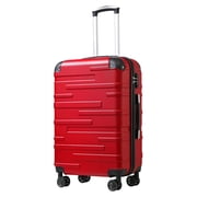 Coolife Hardside Carry-On Luggage with TSA Lock, Spinner Wheels, Telescopic Handle, Lightweight Suitcase Red, S20in_carry on