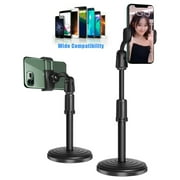 Cooligg 360  Adjustable Desktop Cell Phone Stand , Stabilize Stand Holder for Mobile Phone All Size , Black