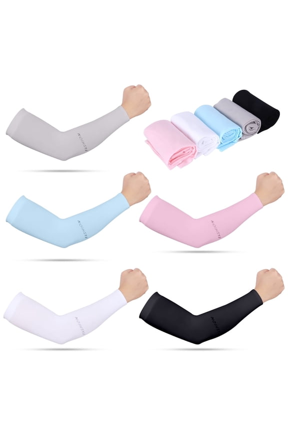 Cooling Arm Sleeves Cover Outdoor Sports UV Sun Protection Men/ Women 1 Pair