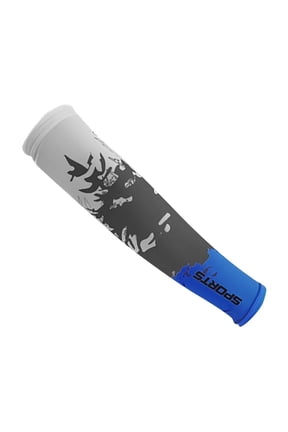 Cooling Arm Sleeves for Men and Women Extended Breathable Ice Silk Gradient Splash Ink Print Sleeves