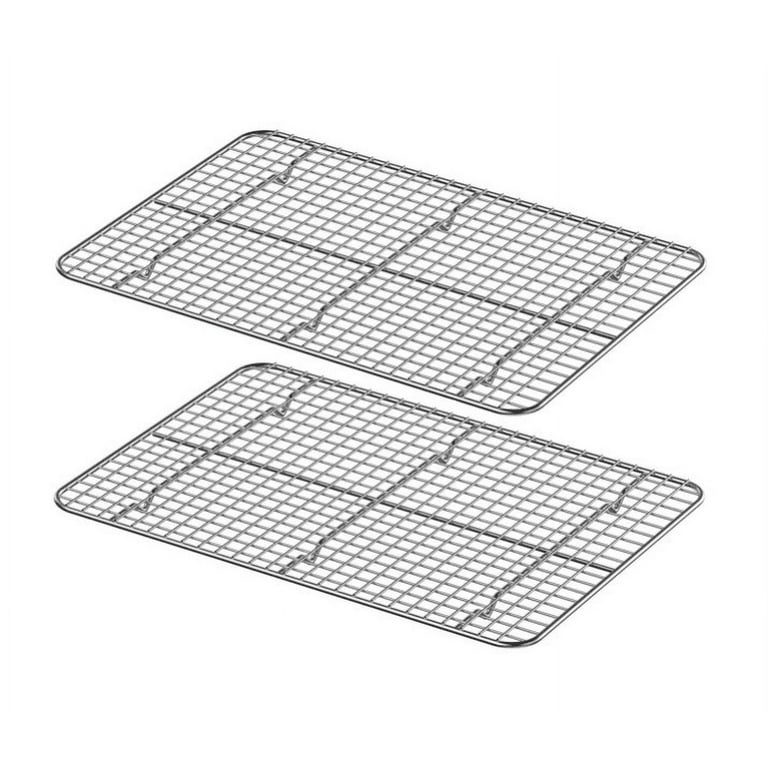 Cooling Baking Racks Set of 2 Topboutique Stainless Steel Metal Wire Oven Rack Fits Baking Tray Perfect for Cake Cookies Cooking Roasting Grilling Healthy Rustproof Dishwasher Safe 40 x 30 cm Walmart....