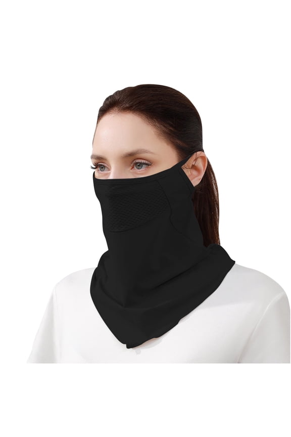 Cooling Balaclava Face Mask UPF 50 Sun Protection Breathable Neck Gaiter Golf Hiking Running Cycling Outdoor Sports Black