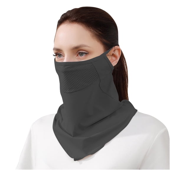 Cooling Balaclava Face Mask UPF 50 Sun Protection Breathable Neck Gaiter Golf Hiking Running Cycling Outdoor Sports Dark Gray