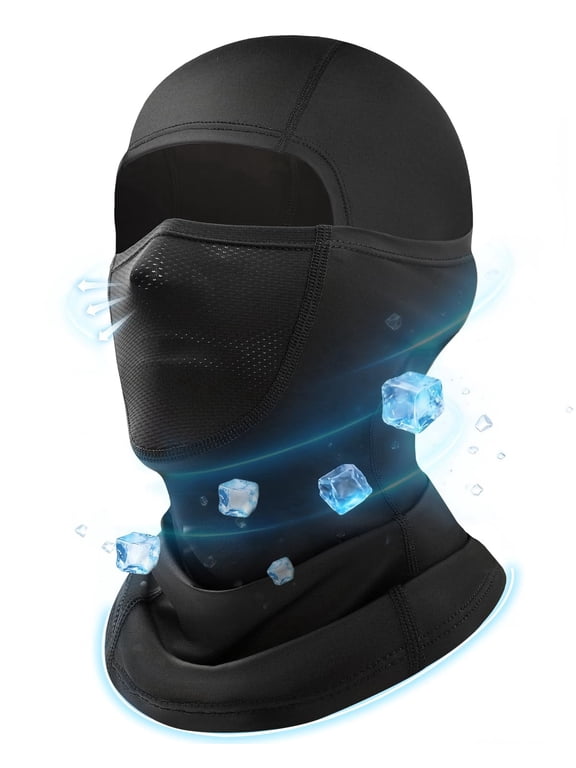 Cooling Balaclava Face Mask for Men Women, Summer Breathable Full Head Cover, Sun UV Protection for Motorcycle Work Cycling