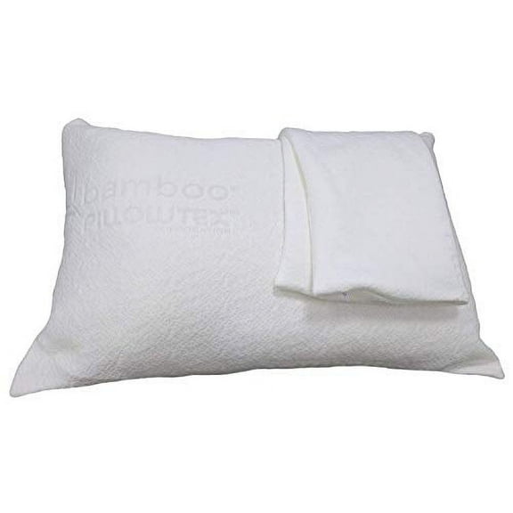 Cooling Bamboo Pillow Protector 2 Pack - Covers King Size Bed Pillows, Breathable, Zippered, Protectors for use Under a Pillowcases