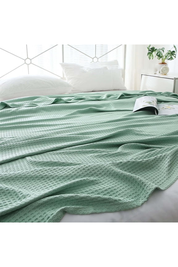 Cooling Bamboo Rayon Blanket, Breathable Summer Throw for Hot Sleepers, 110x150cm Large Size for Bed Couch Sofa, Temperature Regulating Bedding