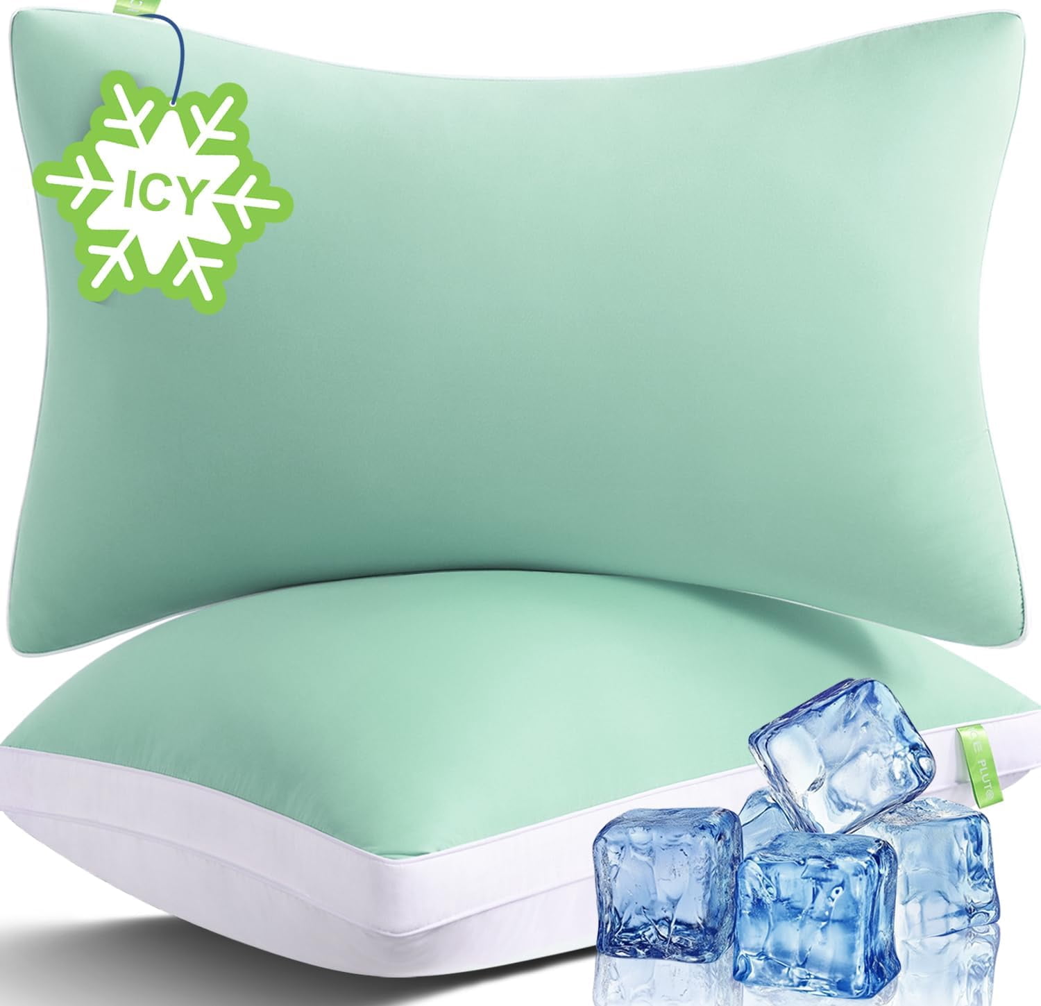 King Size Pillows Set Of 2 | Down Alternative Cooling Pillows | Gusseted Support For Side, Back, Stomach Sleepers