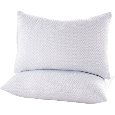 Set of 2 Cooling Sleeping Pillows Queen Size - Adjustable Soft Microfiber Pillows with Washable Cover for Side, Back & Stomach Sleepers