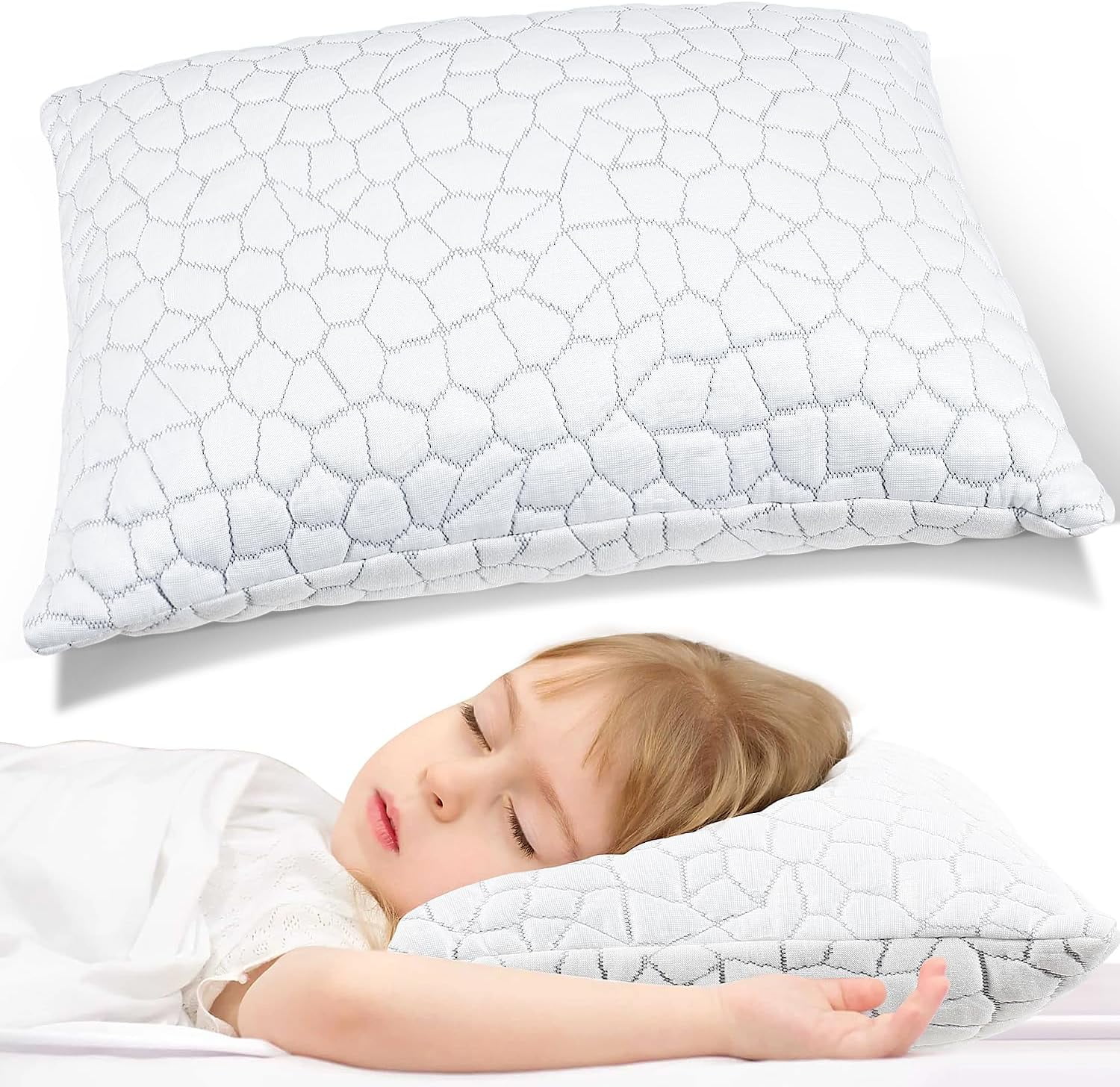 Cooling Bed Pillows for Sleeping 1 Pack Shredded Memory Foam Pillows