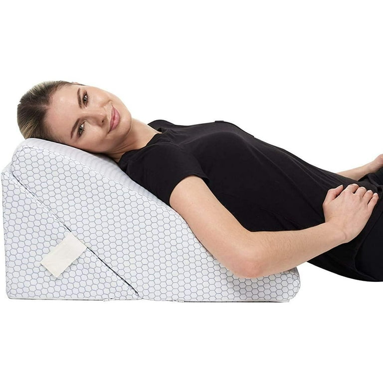 Bed Wedge Pillow Adjustable 9 to 12 Incline, Legs and Back