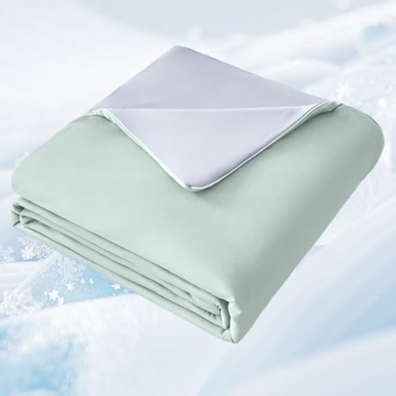 Cooling Blanket, 2025 New Cooling Blankets for Hot Sleepers Q-Max 0.21, Twin Size Cooling Comforter, Summer Ice Blanket for Hot Sleepers (Green)