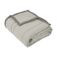 thumbnail image 1 of Cooling Blanket 67x79 Inch Gray Cotton Spandex Summer Quilt Temperature Regulating Moisture Wicking Lightweight All Season Comforter air conditioning quilt, 1 of 7
