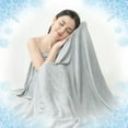 thumbnail image 1 of Alanda Cooling Blanket, Double-sided(Arc-Chill Fabric/Cotton) Summer Blanket Throw Size Japanese Arc-Chill Technology Q-Max>0.5 Lightweight Cold Blanket for Hot Sleepers Gray 51"X 67", 1 of 8