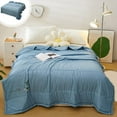thumbnail image 1 of Cooling Blanket -Cold Blanket for Hot Sleepers, Ice Cooling Summer Blanket To Relieve Night Sweats And Hot Flashes, Ice Blanket for All Season Lightweight Summer Cooler Quilt,59.06 X 78.74 Inch, 1 of 8
