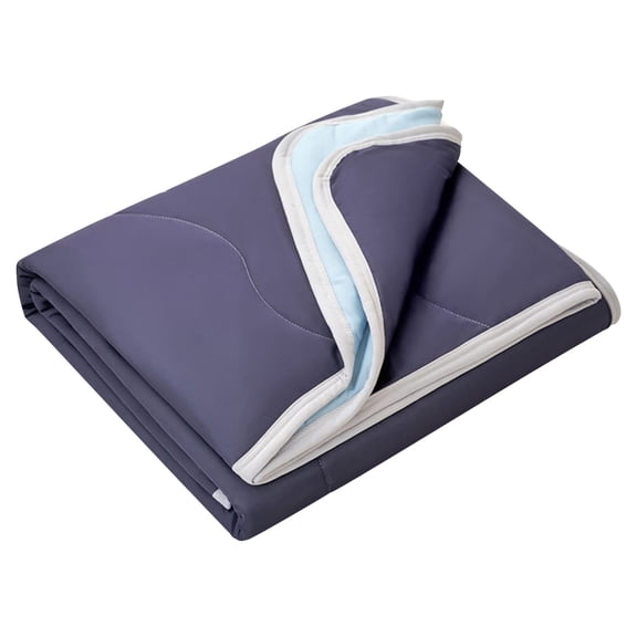Cooling Blanket for Hot Sleepers, 59.1" x 43.3" Double Sided Lightweight Breathable Summer Cooling Blanket, Soft Reversible Air Conditioned Quilt for Bed, Couch, Travel, Machine Washable