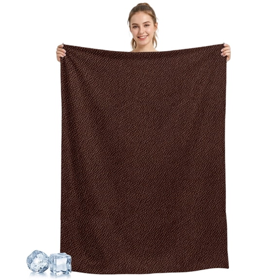 Cooling Blanket Red Leather Texture Cooling Blankets for Hot Sleepers Solid Color Cool Blanket Soft Lightweight Ice Cold Summer Rest Throw Blanket for Night Sweats Couch Bed Sofa 30x40 Inch