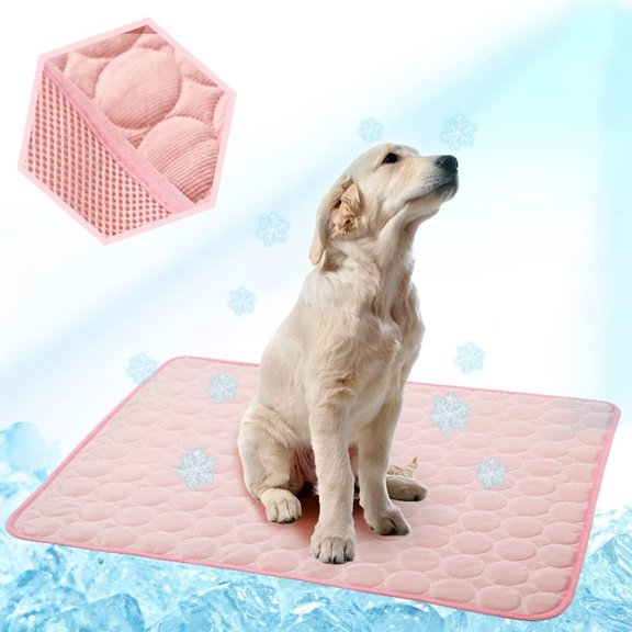 Cooling Blanket for Dogs,Washable Dog Mat Ice Silk Portable Pet Self Pad for Indoor & Outdoor Car Seats