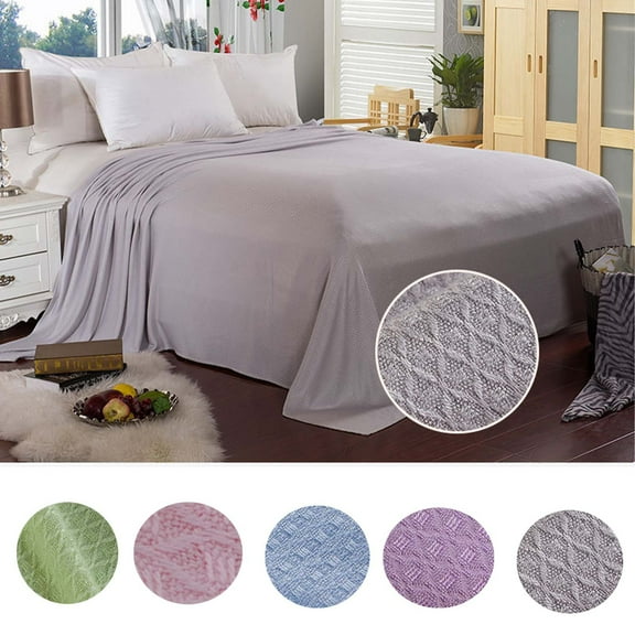 Cooling Blanket for Hot Sleepers, Ice Silk Material, Absorbs Body Heat, for Summer Nights and All Seasons, Single Pack, Yellow, by FAJHHA