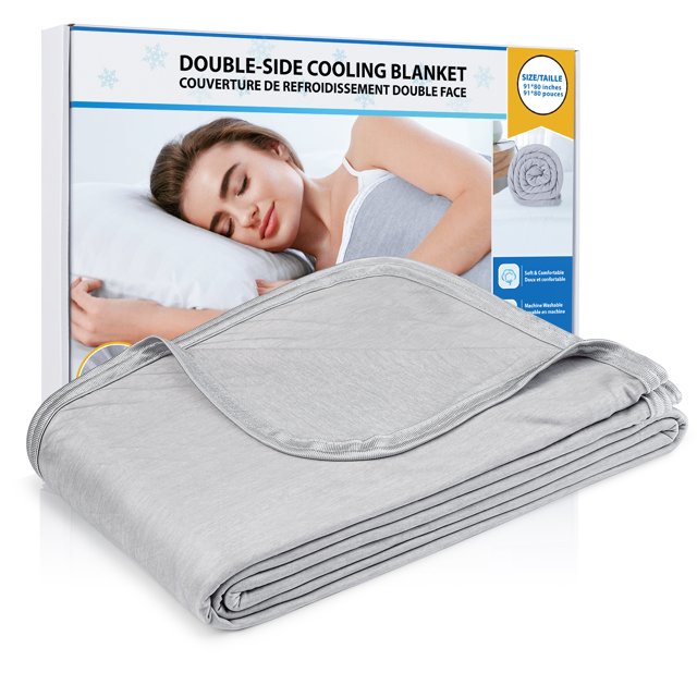 "AITREE DoubleSided Cooling Blanket, 91""x80"" Large Size, for Adults
