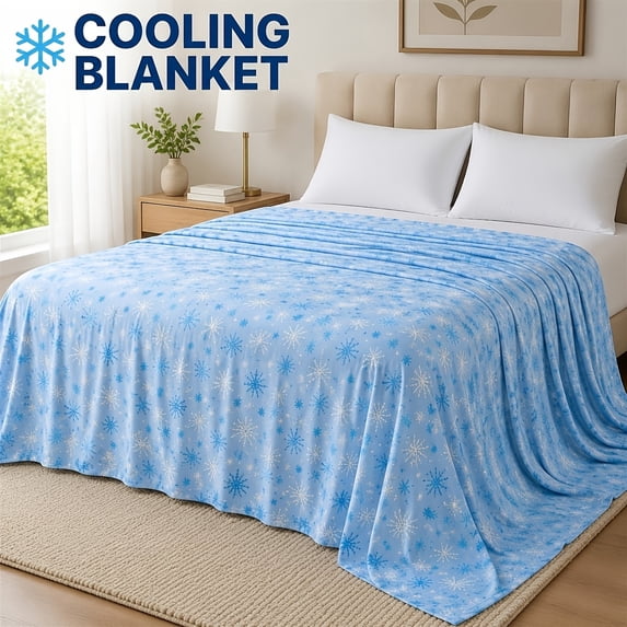Cooling Blanket for Warm Nights, Lightweight Summer Throw Blanket,King - 90"×108"