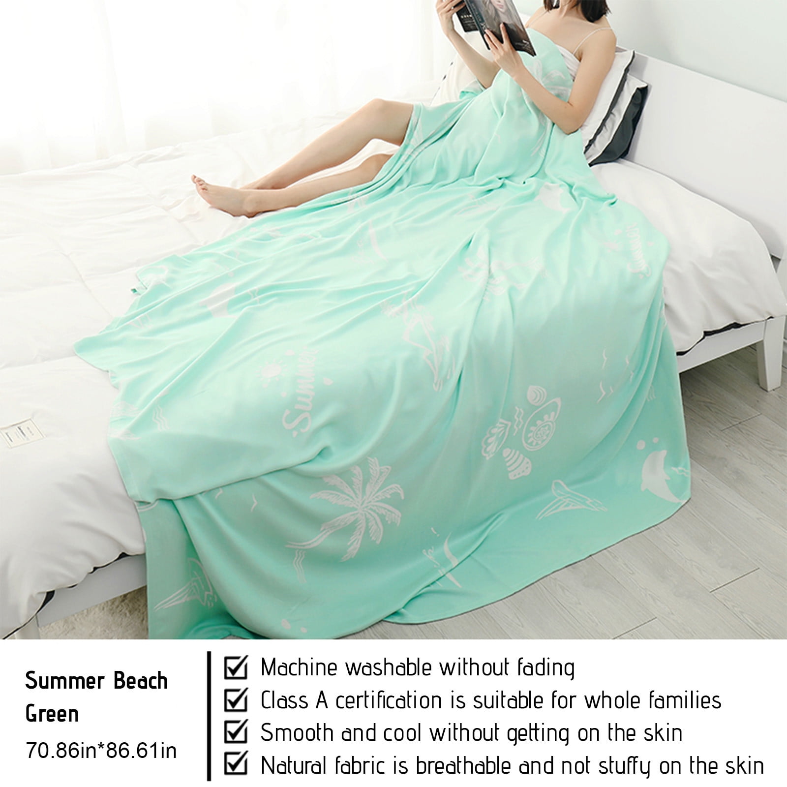 Cooling Blankets for Hot Sleepers Cool Like Ice Cream Lightweight Blanket for Summer with