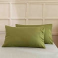 thumbnail image 1 of Cooling Body Pillowcase, Usupdd Breathable Velvet Soft Full-Length Pillowcase for Hot Sleepers Night Sweats, 20x35 Inch King Size Pillow Cover Set 2-Pack for All Seasons Bedroom, Green, 1 of 6