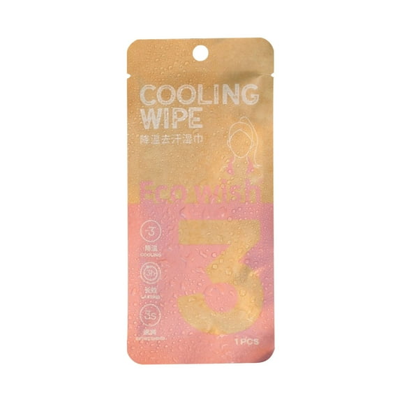 Cooling Body Wipes, 10.6''x24.8'' Huge Cooling Wipes, 3s Ice Sensation Wipes, No Rinse Shower Wipes for Hot Weather, Camping, Gym, Yoga, Marathon, Oversized and Extra-Thick, Strawberry Scented