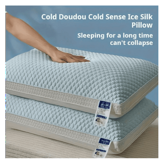 Cooling Breathable Tofu Pillow - 1 Pack - Hypoallergenic Sleep Pillow for Neck Support - Soft & Comfortable Bed Pillow for Side, Back & Stomach Sleepers