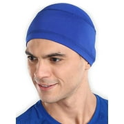 Cooling Cap Helmet Liner Skull Cap Running Beanie Ultimate Performance Moisture Wicking Fits Under Helmets Blue Osfm