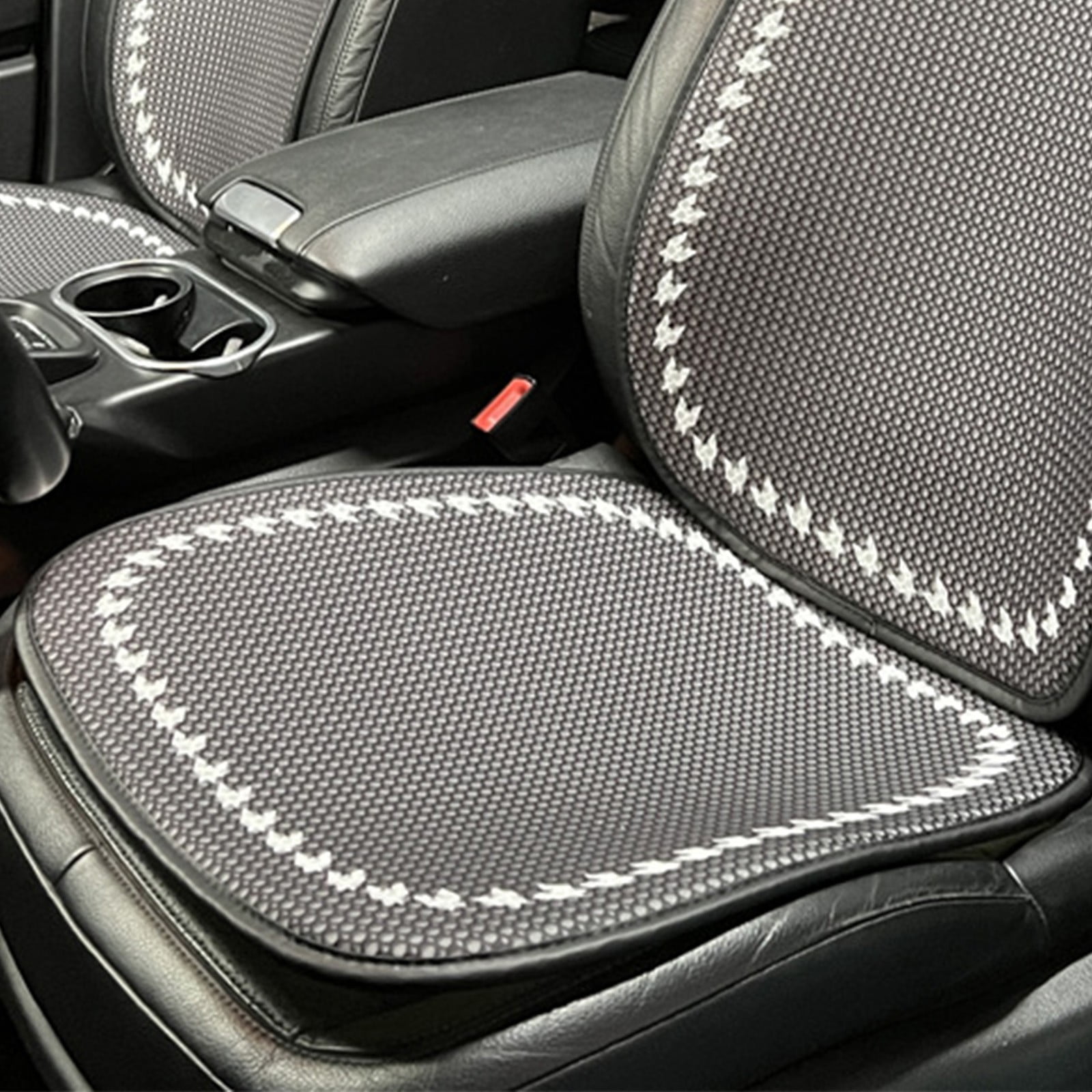 Cooling Car Seat Covers Protector Cushion Breathable 3D Air Mesh Car Seat Ice Silk Seat Cushion Pad Standard Size Full Air Flow Ventilated Cover Pad