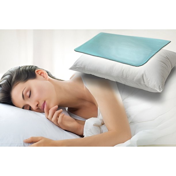 Cooling Chill Pillow Pad Insert with Durable NonLeaking Gel Portable